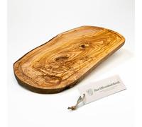 Cutting Board Steak Board with Juice Rim Olive Wood Natural Cut - 30cm