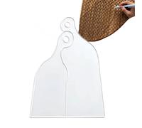 Cutting Board Template - Router Templates | Pocket Valet Tray Router, 1 Pair (2 Pieces) Transparent Curved Beveled Guide | Cutting Boards, Woodworking, Tool