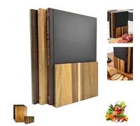 Cutting Board That Looks Like Books, Chopping Board Set of 3 with Stand, Decorative Cutting Boards for Kitchen, for The Books Loving Chef, Fruits, Vegetables, Meat, Fish, Cheese and Bread (1set)
