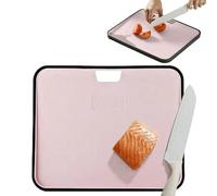 Cutting Boards for Kitchen - 28x34cm Non-Slip Double-Sided Cutting Board, Raised Edge Design with Easy Grip Handle | Food Prep for Meat, Cheese, F