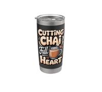 Cutting Chai Full Heart Masala Chai Tea Indian Stainless Steel Insulated Tumbler