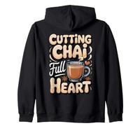 Cutting Chai Full Heart Masala Chai Tea Indian Zip Hoodie