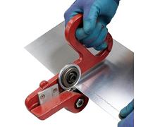 Cutting device for metal sheets, roof cutter with double wheel hand pull for heavy work - adjustable cutting tools for metal roofs | suitable for aluminium steel sheet heating ventilation channels and