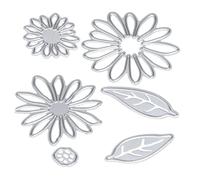 Cutting Dies, 1 Set Flower Leaf Shape Metal Cutting Dies Embossing Stencil DIY Craft Mould, Metal, Stencil