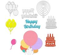Cutting Dies Birthday, Happy Birthday Cutting Sheets Everything, Metal Embossing Stencils, Cutting Dies for Card Making, Embossing Stencils for Scrapbooking, Album, Card Decoration