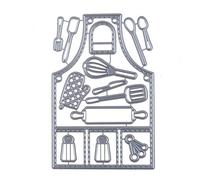 Cutting Dies for Card Making,Apron Kitchen Ware Metal Cutting Dies Stencil Scrapbook Greeting Card DIY Tool