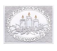 Cutting Dies for Card Making,Carbon Steel Cutting Die with Candle Design DIY Scrapbook Paper Cards Photo Album Embossing Stencil Mold for Home Die Cutter