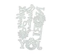 Cutting Dies for Card Making,Joy Noel Merry Christmas Letters Cutting Die Scrapbooking Card Making Stencil