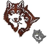 Cutting Dies for Card Making, YunTrip 2Pcs Animal Wolves Metal Cutting Die Cuts Stencil for DIY Scrapbooking Album Embossing Photo Crafts Paper Cards Decorative Craft