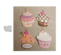 Cutting Dies for Card Making, YunTrip Cute Cake Cup Metal Cutting Dies for DIY Scrapbooking Album Embossing Photo Craft Paper Cards Decorative Craft
