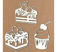 Cutting Dies for Card Making, YunTrip Desserts Cake Metal Cutting Die Cuts Stencil for DIY Scrapbooking Album Embossing Photo Crafts Paper Cards Decorative Craft