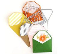 Cutting Dies for Card Making, YunTrip Heart-Shaped Envelope Metal Cutting Dies DIY Scrapbooking for Album Stencil Embossing Photo Craft Paper Cards Decorative Craft for Valentine's Day Mother's Day