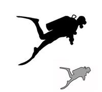 Cutting Dies for Card Making, YunTrip Sports Diving Diver Metal Cutting Die Cuts Stencil for DIY Scrapbooking Album Embossing Photo Crafts Paper Cards Decorative Craft