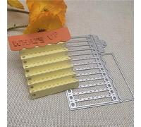 Cutting Dies Stencil,11.9x8.5cm Curtain Blinds Folding Metal Cutting Dies Decorative Craft Die Cut Embossing Paper Cards Stencils