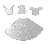 Cutting Dies Stencil Metal Mould Template for DIY Scrapbook Album Paper Card Making (Dress Cutting Dies)