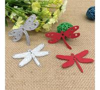 Cutting Dies Stencils,Card Making Supplies,6.3x4cm Dragonfly Metal Cutting Die Keychain Heart Paper Key Chain Scrapbook Paper Craft
