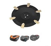 Cutting Disc Set for Flymo 1200R and R-Series R38Li to R80Li and 305 for 308, 142.8 mm Cutting Disc Including 6 for Knives, Replacement Part 574487101