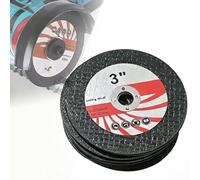Cutting Discs 76 mm, Cutting Discs 76 x 10 mm, Angle Grinder Discs, Thin Flex Discs for Steel, Pack of 25