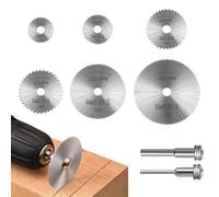 Cutting Discs for Dremel Rotary Tool - 8Pcs HSS High-Speed Steel Saw Blades with 1/8" Mandrel, Multi-Size Rotary Tool Accessories for Precise Cutting of Wood, Plastic, Metal, and Stone