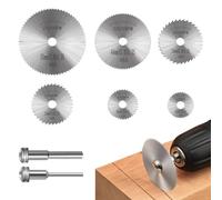 Cutting Discs for Dremel Rotary Tool - 8Pcs HSS Steel Saw Blades Set with 1/8" Mandrel, High-Speed Rotary Tool Accessories for Precise Cutting on Wood, Plastic, Metal & Stone