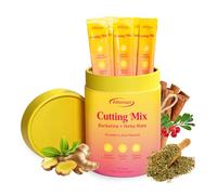 Cutting Drink Mix,Drink Mix Berberine Yerba Mate, Metabolic Wellness and Digestive Health-Strawberry Acai Flavor-30 Packs