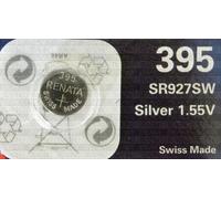 Cutting Edge 1 x Renata 395 SR927SW SB-AP Silver Oxide Watch Battery 1.55 V Blister Packed Cleva® Alute® Edition