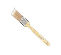 Cutting Edge Premium Quality SRT Synthetic Filament Paint Brush - 1.5" Long Reach Angled - Wooden Ergonomic Grip Beavertail Handle - For All Paints, No Breaking-In Required (1.5" / 38mm Angled)
