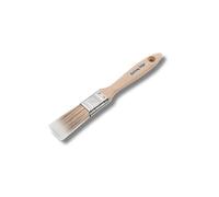 Cutting Edge Professional Premium Quality SRT Synthetic Filament Paint Brushes - 1" - Wooden Ergonomic Grip Beavertail Handle - Suitable for All Paints, No Breaking-In Required (1" / 25mm)
