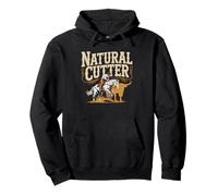 Cutting Horse Natural Cutter Quarter Western Working Cattle Pullover Hoodie
