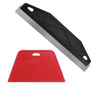 Cutting in Tools for Painting, OIHCAZ 12 Inch Black Paint Edger Tool for Precision Painting Stainless Steel Straight Edge Paint Guard for Cutting in with 1 Piece Plastic Scraper