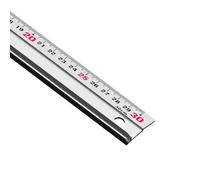 Cutting Layout Ruler, Color Metric Scale, Straight Line, Slip Resistant Base for Notes, Packaging, School Projects Metal Ruler Drafting Guided Cutting Slip Resistant Metric Paper Trimming Tool