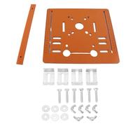 Cutting Machine Base Plate Circular Saw Guide Bottom Board Table Insert Plate for Woodworking Projects 28x25cm Phenolic Resin Durable Heat Resistant Stable 90° & 45° Cutting with