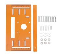 Cutting Machine Base Plate with Scale Markings 11 x 5.9in Universal Cutting Machine Base Flat and Bevel Cuts Woodworking Insert Bottom Plate for Edged Cutter Router