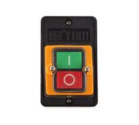 Cutting Machine Bench Drill Switch Waterproof Push Button Switch Power On/Off fit for KAO-5 / BSP210F-1B 10A 380V