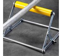 Cutting Machine Material Support Bracket, 55-135 mm Height Adjustable, Folding Metal Stand for Workshop Cutting Lift Tables and Workbenches(Yellow)