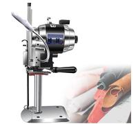 Cutting Machine, Vertical Electric Fabric Straight Knife Cutter with LED Light for Textile, Leather, Paper Cutting - Adjustable Thickness Up to 34cm