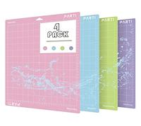 Cutting Mat 12''x12'' for Cricut Explore One/Air/Air 2/Maker, (Standardgrip Lightgrip Stronggrip Frabricgrip) Multiple Adhesive Sticky Non-Slip Cutting Mats Replacement Accessories for Cricut.(4 Pack)