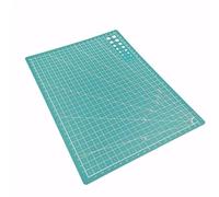 Cutting Mat A3 A4 A5 PVC Cutting Mat Workbench Patchwork Cut Pad Sewing Manual DIY Knife Engraving Leather Board Side Underlay(A4 Green)