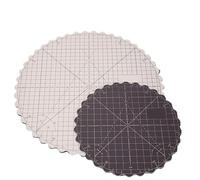 Cutting Mat Manual Rotating Cutting Mat Round Fabric Circle Board Self Healing Craft Pad Leather Tools 8/12 Inch(8 inch-1pcs)