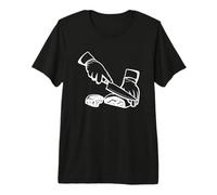 Cutting Meat Sketch Meat Person Butcher Premium T-Shirt