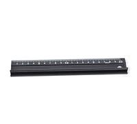 Cutting Ruler 20cm Metal Craft Safety Ruler with Rubber Strip for Length Measurement, Straight Line Cutting, Home Use, Production (L type 20cm)