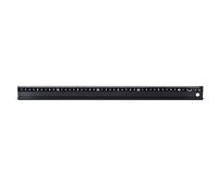Cutting Ruler Raised Grip Aluminium Ruler Metal Craft Safety Ruler L-Type Aluminum Alloy Measuring Ruler for Length Measurement(45cm)