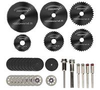 Cutting Wheels for Dremel, Rotary Tool Diamond Metal Wood Cutting Wheels and Drill Cutting Disc with 1/8" Shank and Resin Cutting Off Wheels with Mandrels for Wood Metal DIY Craft