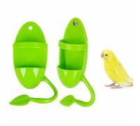 Cuttlebone Holder,Cuttlebone Holder for Bird Cage for Parakeets/Cockatiels | Durable,Chew-Resistant Plastic Material,Easy To Install And Hang,Features A Built-In Anti-Spill Food Tray,Easy To Clean