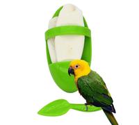 Cuttlefish Bone Bird Stand - Calcium Dispenser for Cage Feeding Cup | Beak Grinding Accessory, Natural Mineral Holder for Parrots, Cockatiels, Budgies, Lovebirds,