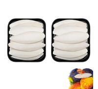 Cuttlefish Bone for Birds, large cuttlefish shells, cuttlefish shells squid natural cuttlefish shells turtle accessories, Parrots Chew Toys Natural Cuttlefish Bone for Snails Tortoise ((9-12cm) X2)
