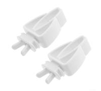 Cuttlefish Bone Fruit Clip, 2 Pack Vegetable and Fruit Holder for Bird Cages with 0.8 cm Opening Clips to Keep Food Clean and Off the Floor Easy Reuse for Parrot Owners