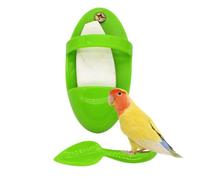 Cuttlefish Bone Holder for Birds - Cage Feeding Cup, Calcium Bone Clip, Spike Trimming Accessory | Natural Mineral Supplement Dispenser for Parrots, Cacat