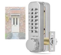 CUTULAMO Digital Mechanical Code Door Lock Door Code Lock 4 to 7 Digits Double Sided, Waterproof, 30 to 60Mm Door Thickness keypad Lock Dead Bolts