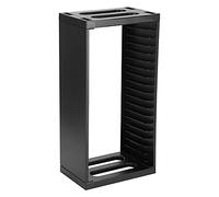 CUTULAMO Media Storage Cabinet, Game Accessories Organizer Game Holder Rack Non-Slip Video Games CD DVD Storage Shelves Functional and Stable for Game Discs